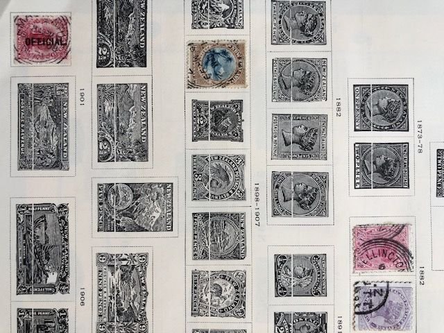 New Zealand Newfoundland New Hebrides Naru Netherland Prior to 1940 Album Sheets