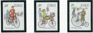 Ireland 824-26 MNH 1991 Bicycles (an8587)