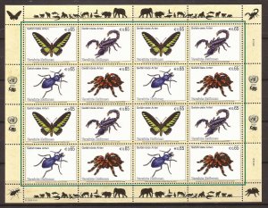 2009 UN-Vienna - Sc 441a - MNH VF - Pane of 16 - Endangered Species