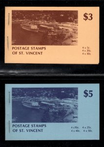 ST. VINCENT SC# 552, 558, 561+555, 559, 56501 COMP BKLTS  FVF/MNH