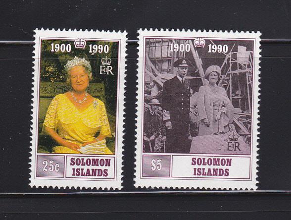 Solomon Islands 671-672 Set MNH Queen Mother 90th Birthday