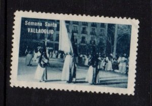 Spanish Religious Advertising Stamp - Holy Week in Valladolid