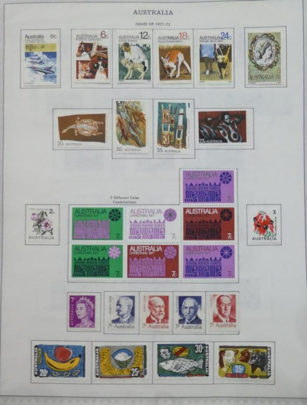 EDW1949SELL : AUSTRALIA Interesting Mint & Used collection on album pages.