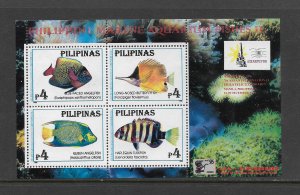 FISH - PHILIPPINES #2412a  CHINA 96  MNH