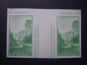 #769a 1c Souvenir Sheet Vertical Gutter Pair MNH NGAI VF