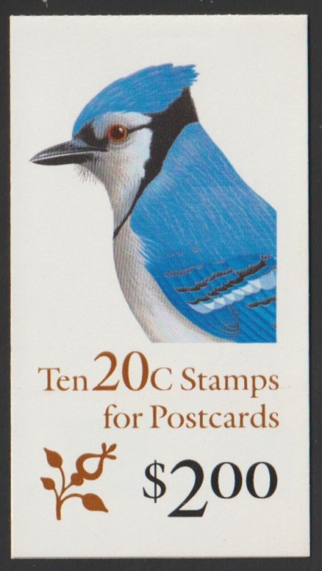 SC# BK172 (2483) - (20c) - Blue Jay, perf 10.9x9.8, MNH booklet/10 # S1111