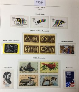 MOMEN: US STAMPS  1972 MINT OG NH COLLECTION LOT #13024