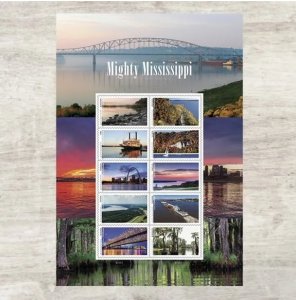 10 Sheets of 10 ,Mighty Mississippi, forever stamps  100PCS