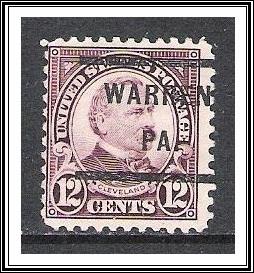 US Precancel #564 Warren PA Used