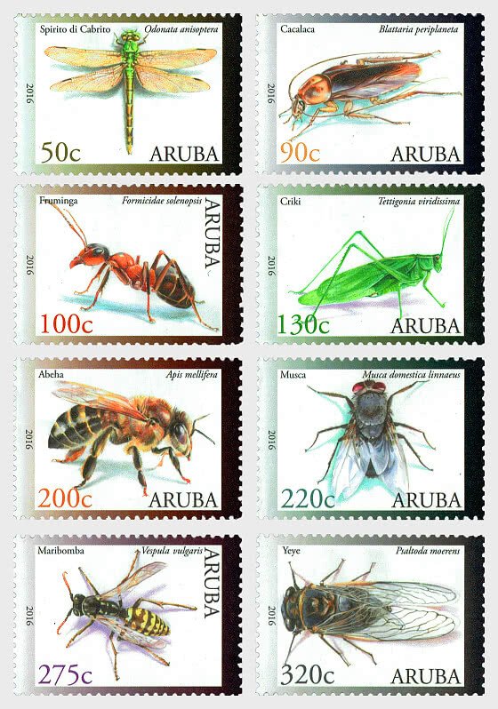 Aruba 2016 MNH Stamps Insects Bee