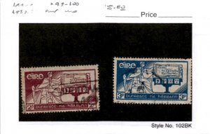 Ireland, Postage Stamp, #99-100 Used, 1937 Constitution (AF)