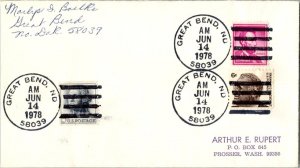 United States North Dakota Great Bend  58039 1978 4-bar  1975-1997  Philatelic.