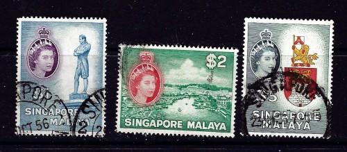 Singapore 40-42 Used 1955 Partial Set