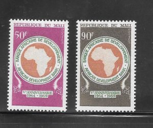 Mali #127-28 MH Singles