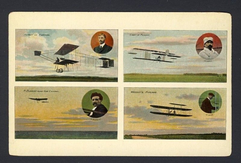 POSTAL HISTORY - Pioneer Aviation - Farman, Cody, Bleriot, Wright POSTCARD