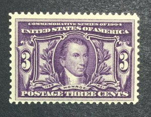 MOMEN: US STAMPS #325 MINT OG NH LOT #35589