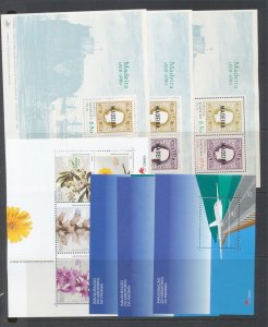 Portugal Madeira Flowers Sheets MNH x 7 ZK2387