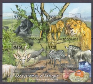 2011 Togo 4193-4196KL Fauna - Great Rift Valley 12,00 €