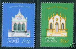 AZORES  Scott 334-5  MNH** 1982 Chapel set CV$2.60