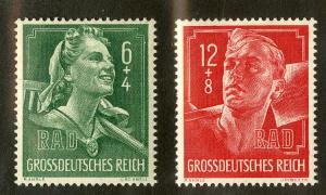 GERMANY B281-B282 MH SCV $1.00 BIN $0.60 FARMING