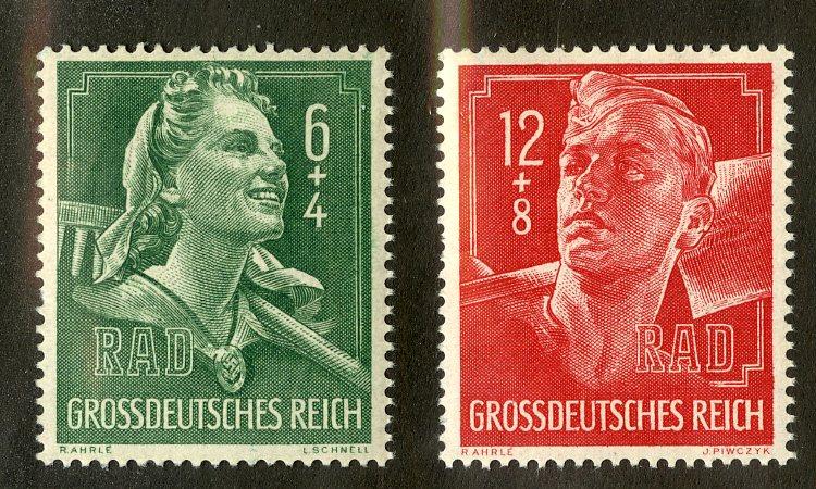 GERMANY B281-B282 MH SCV $1.00 BIN $0.60 FARMING