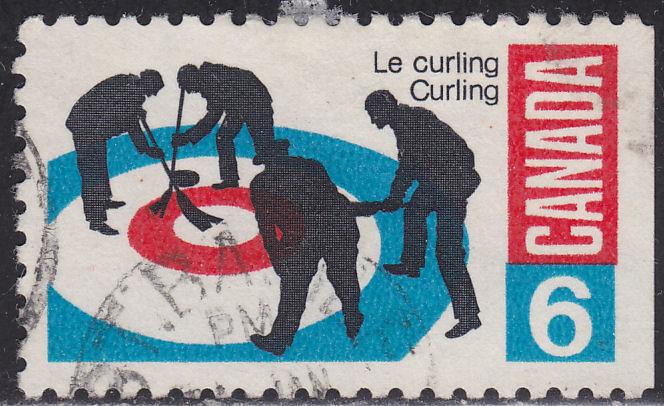 Canada 490 USED - 1969 Curlers on Rink