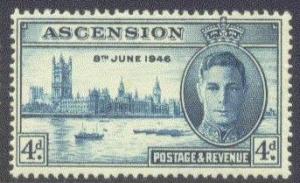 ASCENSION  51 MINT OG 1946 Peace Issue