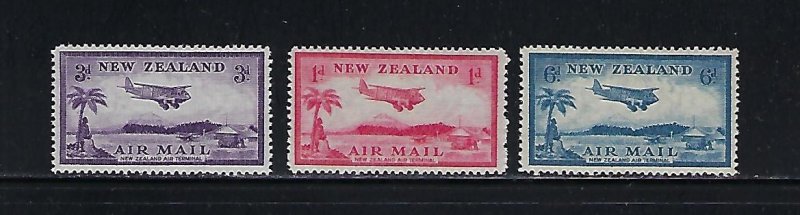 NEW ZEALAND SCOTT #C6-C8 1935  AIR MAILS- MINT NEVER HINGED