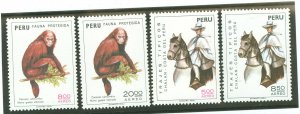 Peru #C411-C412/C414-C415 Unused Single (Complete Set)