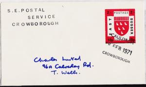 Great Britain. Cover. 1971 Emergency Post. Fine Used