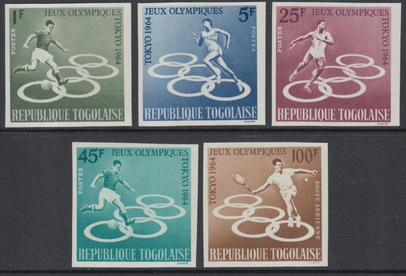 XG-I349 OLYMPIC GAMES - Togo, 1964 Japan Tokyo '64, Imperf. MNH Set