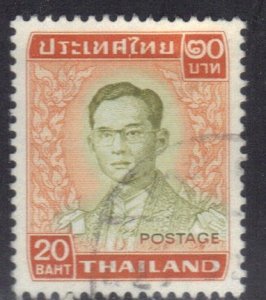 THAILAND  SC# 616 USED  20b 1972-77   SEE SCAN