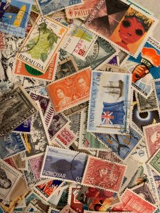 WORLDWIDE 200 Different Stamps From 60 Year Dealer's Stock With Better Values