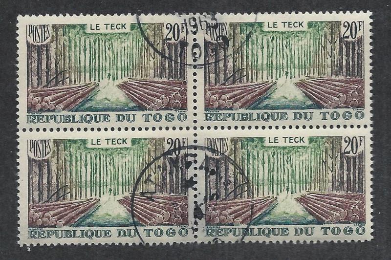 TOGO SC# 344 B/4 FVF/CTO 1957