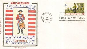 1479 8c DRUMMER 1973 - Early Colorano Silk (1973)