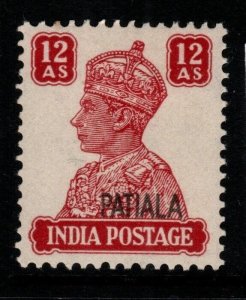 INDIA-PATIALA SG115 1945 12a LAKE MTD MINT