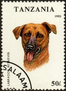 Tanzania 1146 - Cto - 50sh Labrador Retriever?? (1993) (cv $0.35)