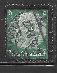 Germany 438: 6pf von Hindenburg, used, VF