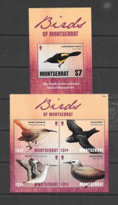 BIRDS - MONTSERRAT #1377-8 S/S MNH