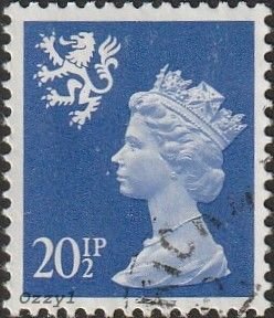 Great Britain Scotland #SMH40 1983 20-1/2p Ultra.  QEII Machin USED-VF-H.