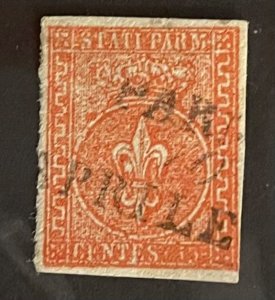 Italian states Parma 1853 SC7 Used