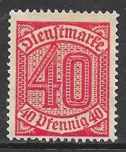 Germany O7: 40pf Numeral, MH, F-VF