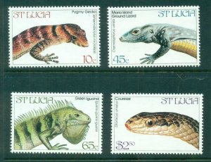 St Lucia 1984 Reptiles MUH