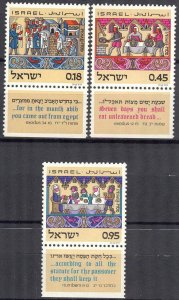 Israel 1972 Spring Festival set of 3 MNH