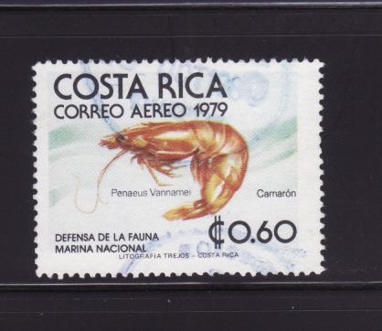 Costa Rica C742 U Marine Life, Shrimp (B)