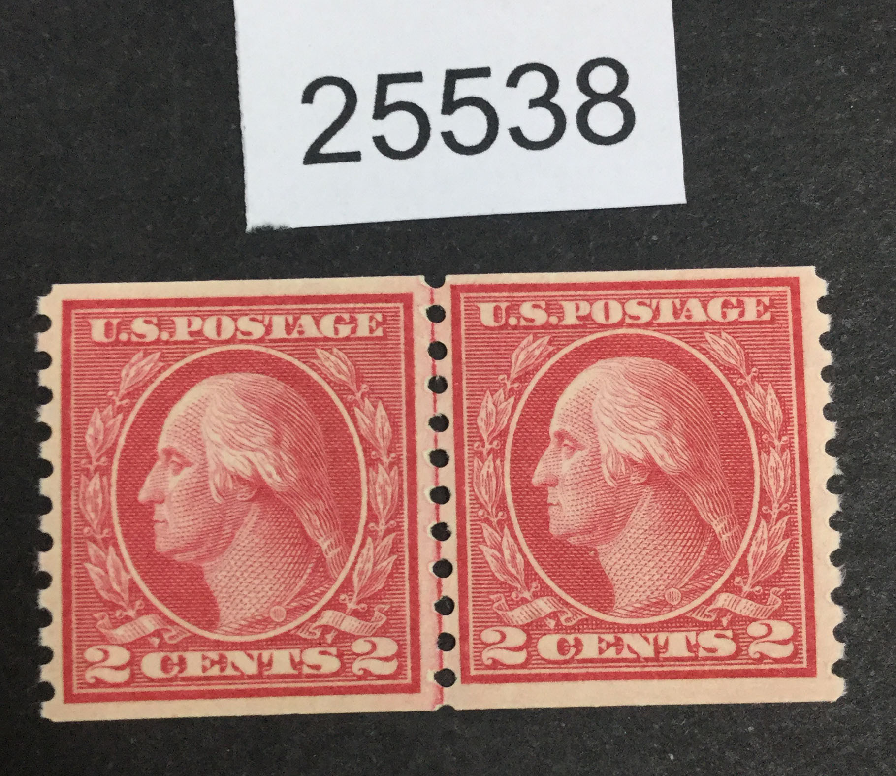 US Stamps 455 Mint OG H Line Pair LOT 25538 United States, General