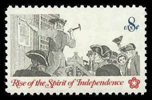 PCBstamps   US  #1477 8c Posting a Broadside, MNH, (4)