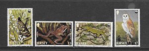 JERSEY #507-10 WILDLIFE  WWF    MNH