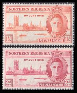 Northen Rhodesia Scott 46-47