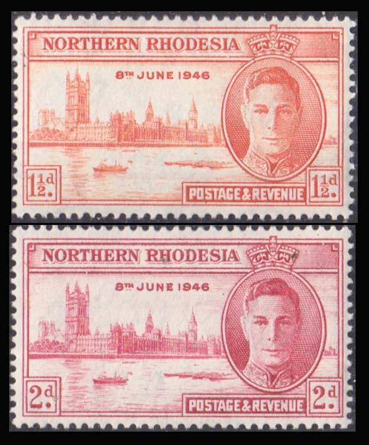 Northen Rhodesia Scott 46-47